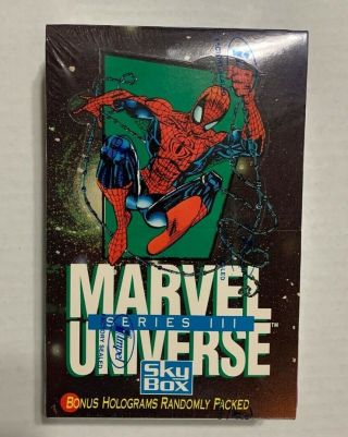 1992 Skybox Marvel Universe Series 3 Iii Trading Cards Box 36 Packs Impel