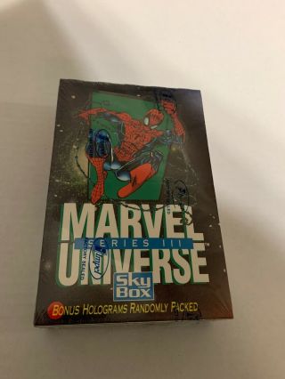 1992 SkyBox MARVEL UNIVERSE Series 3 III Trading Cards Box 36 Packs Impel 4