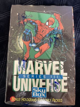 1992 Marvel Universe Series 3 Trading Card Box Skybox Marvel Comics