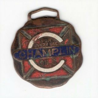Vintage Watch / Key Fob,  Champlin Oil,  Enid Oklahoma
