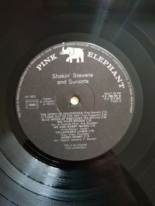 Shakin Stevens And Sunsets Very Rare French Vinyl