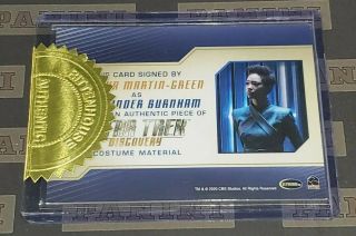 Star Trek Discovery Season 2 Sonequa Martin - Green Relic Autograph 9 Case 2