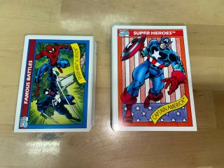 Marvel Universe 1990 Series 1 - Complete 162 - Card Set Mint/nrmt $24.  99
