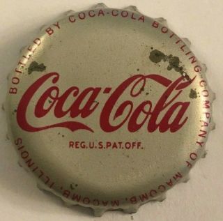 Macomb,  Illinois Coke Coca - Cola Soda Bottle Cap; 1940 