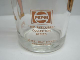 VINTAGE WALT DISNEY PENNY THE RESCUERS PEPSI COLLECTOR SERIES GLASS 1977 2