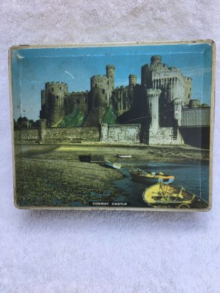 Vintage Conway Castle Tin Box Made In England By Edward Sharpe And Sons