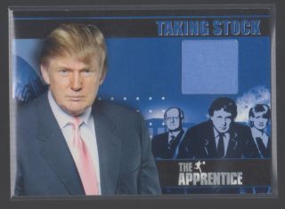 President Donald Trump Tie Card Memorabilia Apprentice Rare