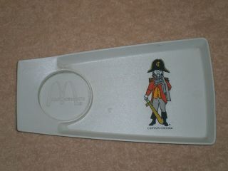 Vintage Mcdonalds Captain Crook Plastic Snack Tray C1970s 11x6 Inches