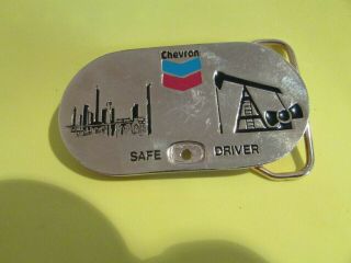 Chevron (gas & Oil) Safe Driver Belt Buckle