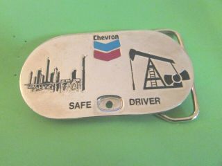 Chevron (Gas & Oil) Safe Driver Belt Buckle 2