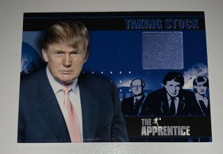 President Donald Trump Tie Card Memorabilia Apprentice Rare