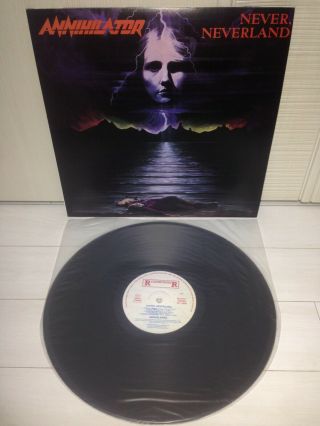 Annihilator - Never,  Neverland Korea Lp Vinyl Unique Mono Back Cover [cvr - Nm]