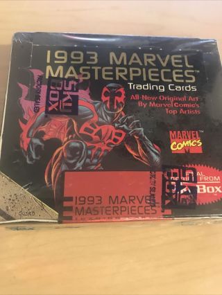 1993 Skybox Marvel Masterpieces Limited Edition Trading Card Box Factory