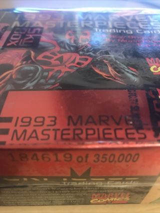 1993 Skybox Marvel Masterpieces Limited Edition Trading Card Box FACTORY 2