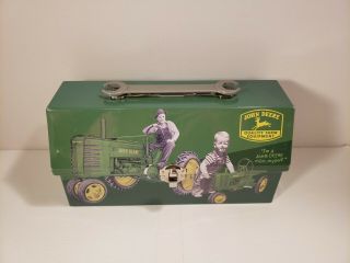 John Deer Tractor Small Metal Lunch Box The Tin Box Company