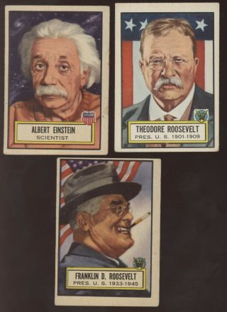 1952 Topps Look ' n See 135 Card Complete Set - Babe Ruth Rembrandt Earhart 4