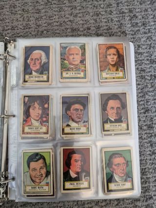 1952 Topps Look ' n See 135 Card Complete Set - Babe Ruth Rembrandt Earhart 6