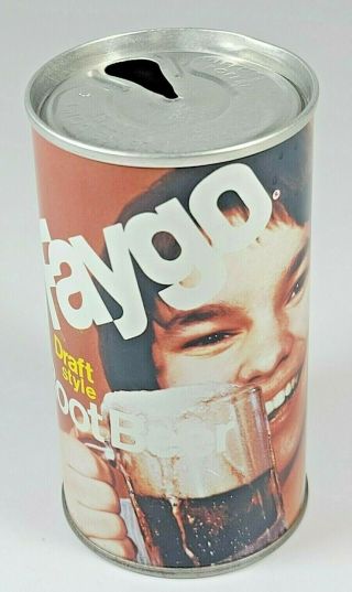 Vintage Faygo Draft Root Beer Soda Pop Can Straight Steel Space Nasa Milestones