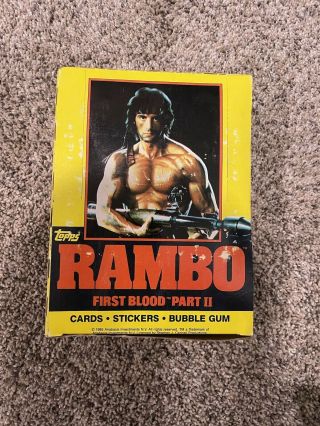 Topps 1985 Rambo First Blood Part 2 36 Wax Packs