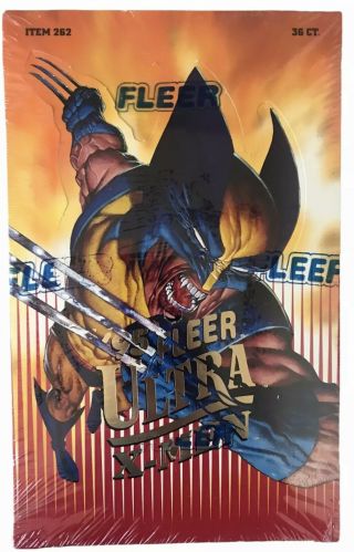 1995 Fleer Ultra X - Men Factory Trading Cards Box.  36 Packs