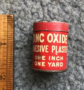 Vintage Zinc Oxide Adhesive Plaster Tin World Products Spencer Indiana