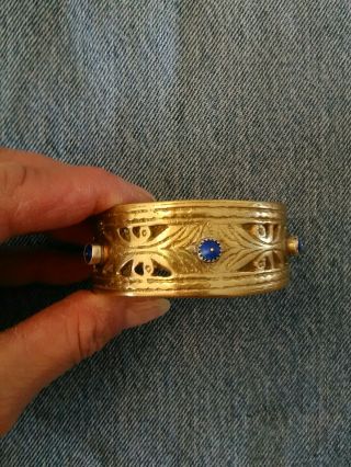 Afghan Kuchi Vintage Bracelet Lapis Stone