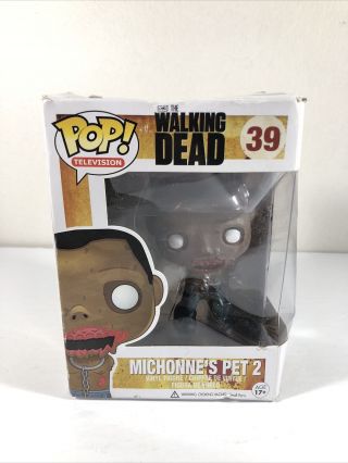 Funko Pop Michonne’s Pet 2 39 The Walking Dead Box Damage