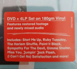 The Rolling Stones Live At Tokyo Dome: 4 Vinyl LP,  DVD: & 180 gram 3