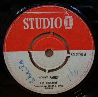 Alton Ellis Roy Richards I Am Still In Love / Honky Panky Og Uk Studio 1 7 " Clip