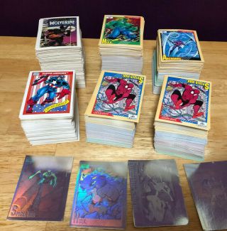 Marvel Universe Trading Card Series 1 & 2,  1990,  1991,  (1050 Cards)