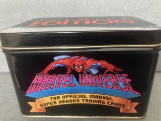 1990 Marvel Universe Series 1 Card Set,  1 - 162 With 5 Holograms & Tin 3754/4000