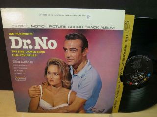 James Bond: Dr.  No Soundtrack (vg,  1963 United Artists Stereo Lp)