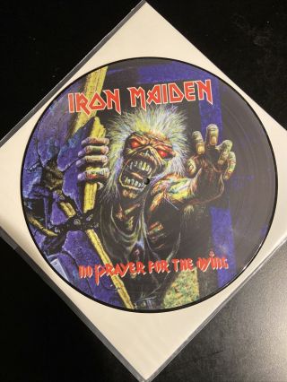 Iron Maiden No Prayer For The Dying Picture Disk Plp 9 6865 - 0 Made In Uk 1998