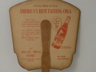 Vintage Shirley Temple FAN For R.  C.  Cola Royal Crown Soda Weston Missouri 3