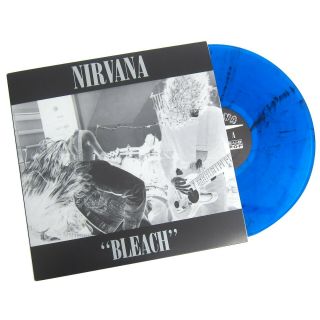 Nirvana Bleach Us Indies Exclusive Blue Black Marbled Coloured Vinyl Lp Sub Pop