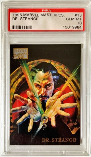 1996 Marvel Masterpieces - Dr.  Strange 13,  Psa 10 (pop 3)