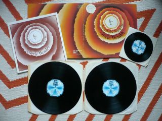 Stevie Wonder Songs In The Key Of Life Uk 1976 Vinyl 1st Press 2 Lp & 7 " Single