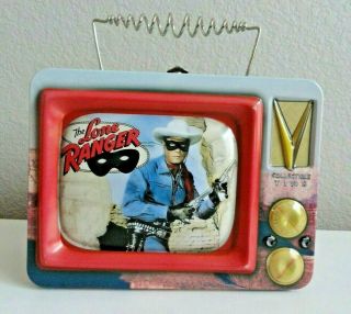 The Lone Ranger Tv Lunch Box Tin Tote 8 " X 5 1/2 " X 3 1/2 "