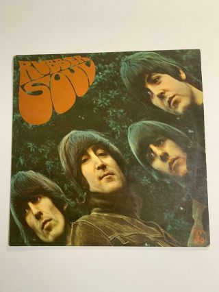 The Beatles ‎– Rubber Soul Vinyl Lp 1965 Uk Mono Vg