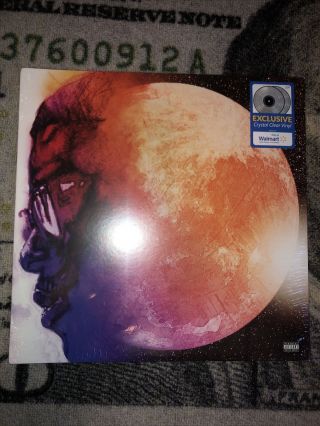 Kid Cudi Man On The Moon End Of Day Walmart Exclusive Crystal Clear 2x Vinyl Lp
