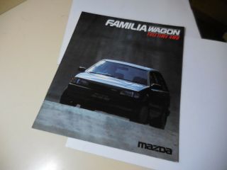 Mazda Familia Wagon Full Time 4wd Japanese Brochure 1987/04 E - Bwmr B6