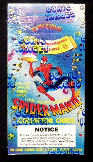 Spider - Man Ii 30th Anniversary Collector Cards Box New1992 Comic Images Amricons