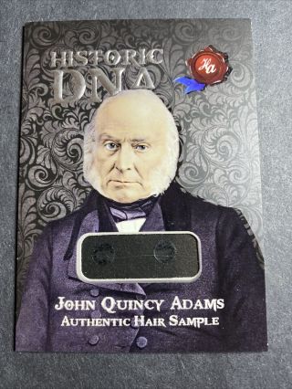 2020 Historic Autographs Potus The First 36 Dna Hair John Quincy Adams 28/98