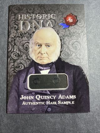 2020 Historic Autographs POTUS The First 36 DNA Hair John Quincy Adams 28/98 3