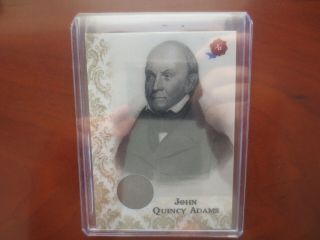 President John Quincy Adams 2020 Historic Autographs Potus First 36 Coin Card