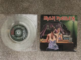 Iron Maiden 7 " Clear Vinyl Twilight Zone /wrathchild 1981 Emi 5145 Double A Side