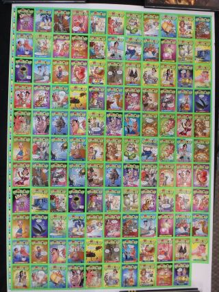 Gross Out Series 1 Full Uncut Sheet Excent Rare