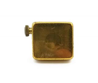 Antique Single Unique Music Box Large Yellow Gold Gt Mens Cuff Link Repair S312