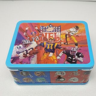 1978 Nfl National & American Conference Football Metal Lunchbox Only
