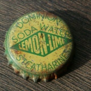 Stunning Cork Lined Bottle Cap Dominion Lemon Lime St Catheries Ontario